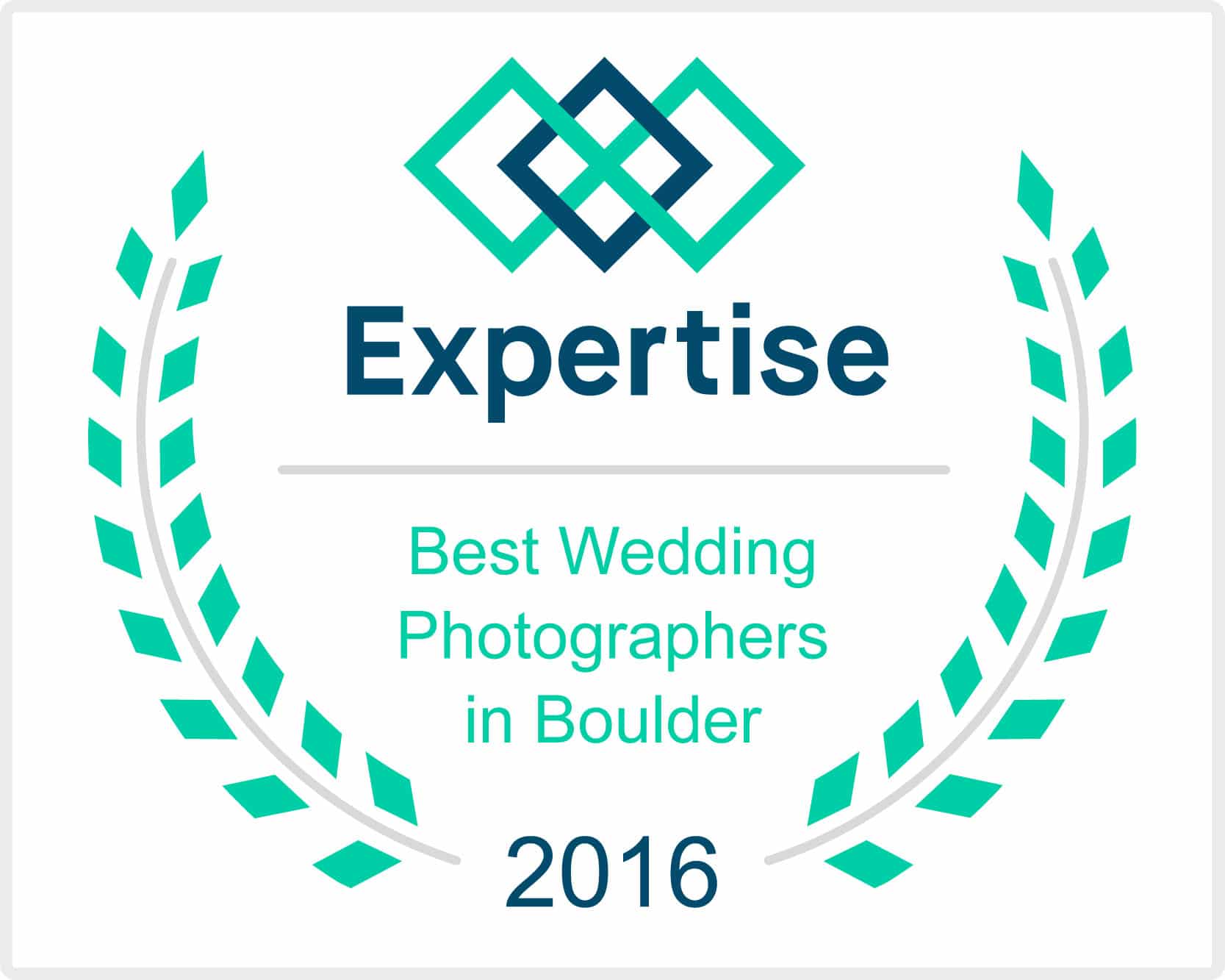 Best wedding photographer in Boulder award
